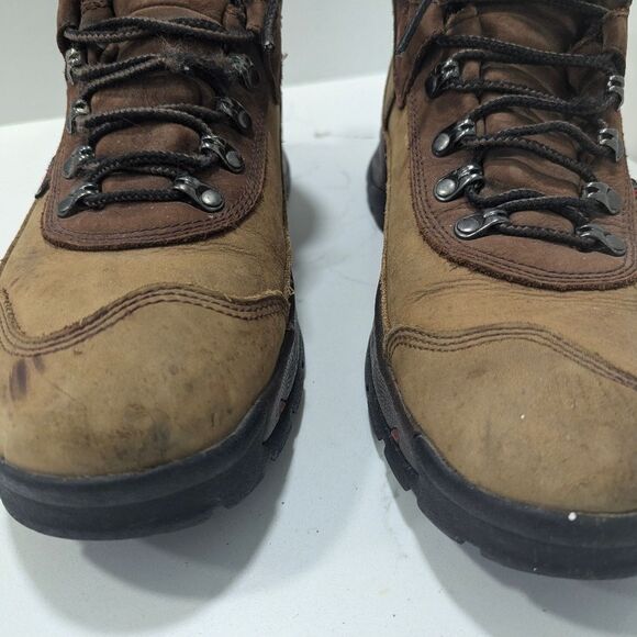 Red Wing leather brown steel toe waterproof work construction boots size 8.5 - Picture 12 of 15